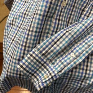 Banana Republic Factory Medium Dress Shirt (Blue/White)